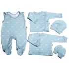 Komplekt vastsündinule 5-e osaline "Bear glamour mint"