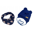 Beebi müts ja sall "Navy teddy" 