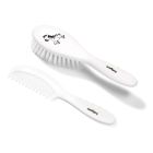 BabyOno komplekt juuksehari ja kamm valge "Zebra"