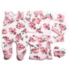 Komplekt vastsündinule 5-e osaline "Roses" roosa