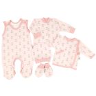 Komplekt vastsündinule 5-e osaline "Fox pink"