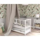 Beebivoodi koos sahtliga "Magda" 120x60 cm valge