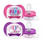 Lutt AVENT "Ultra Air" 6-18 m 2 tk I love papa