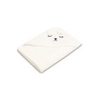 3D kapuutsiga vannilina "White bear"100x100cm "frotte"