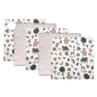 Muslino vystyklų rinkinys kūdikiams "Mini" 5 vnt 38x38 cm