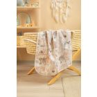 Musliin beebitekk "Light flowers" 80x100 cm