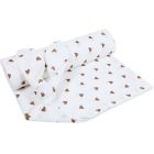 Musliintekk beebile koos kaisulapiga (70x100) – beežid südamed