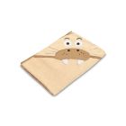 3D kapuutsiga vannilina "Seal"100x100cm "frotte" kreemikas