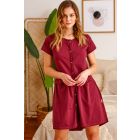 Puuvillane öösärk rasedatele naistele "Italy" sangria