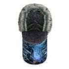 Šiltas miegmaišis - vokelis vežimėliui  "Aspen glamour" žalias