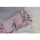  Ümbriktekk - mängumatt beebile 2in1 "Bunny&Flowers" diameeter 88 cm