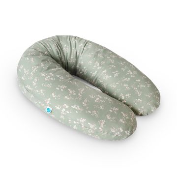 CebaBaby Multi žindymo ir maitinimo pagalvė, žalia gėlės W-880-000-826