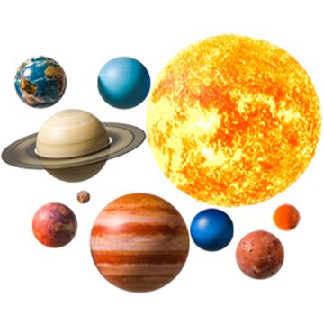SIPO lipdukas sienoms  planetos 91x72cm WS63039