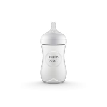 Lutipudel AVENT Natural Responsive koos lutiga 1m+ 260ml  white