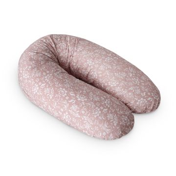 CebaBaby žindymo ir maitinimo pagalvė dżersej multi rožinė gėlės W-880-000-827