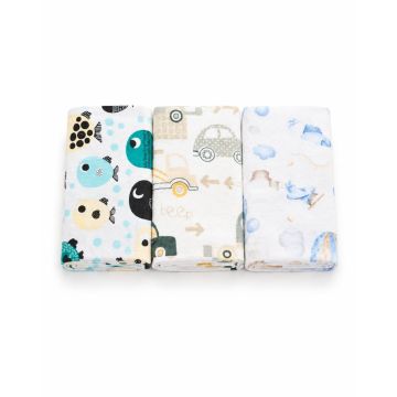 Flanellist lapid komplektid 3tk "Nr. 7" 