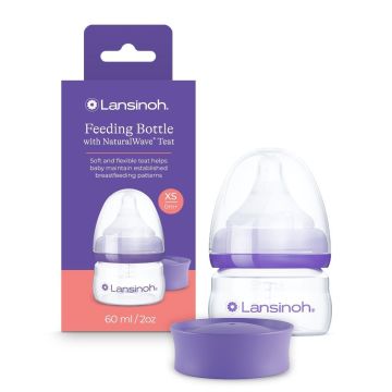 Lansinoh lutipudel vastsündinule NaturalWave® eriti aeglase vooluga lutiga, 60 ml