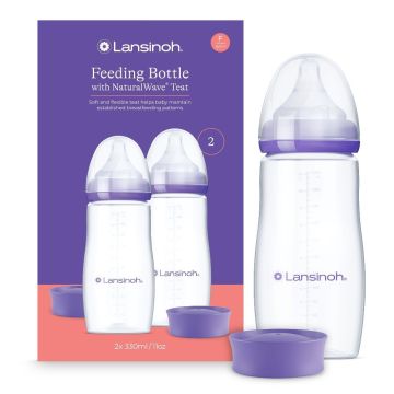 Lansinoh NaturalWave lutipudelite komplekt beebile 2 × 330 ml