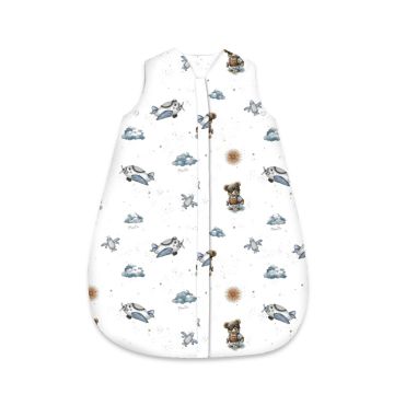 Beebi magamiskott AVI „Aviator teddy blue“, 74 cm, 2–2,5 TOG
