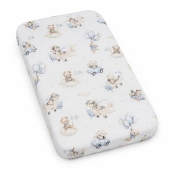Puuvill voodilina 50x83 "Sky pilot blue"