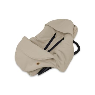 Pledas - vokelis automobilinei kėdutei "Blush teddy beige" 90x90 cm 