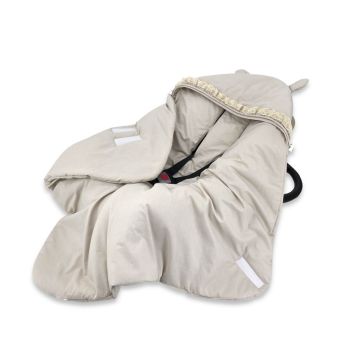 Turvahälli tekk ja soojakott "Premium ruffle beige" 