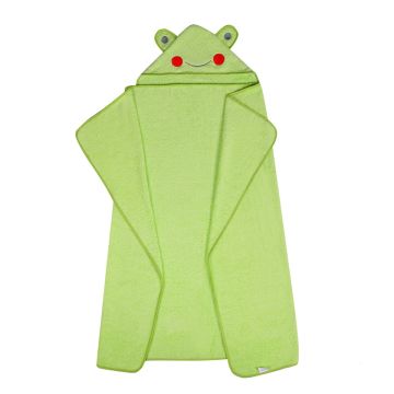 Beebi, laste  rätik "Frog" 120x100 cm roheline