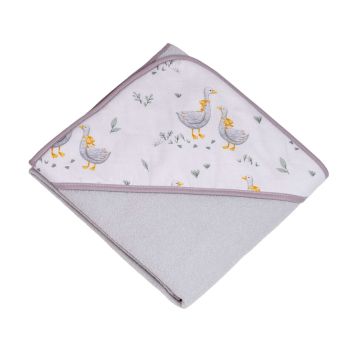 Beebi rätik "Golden goose grey" 80x80 cm hall