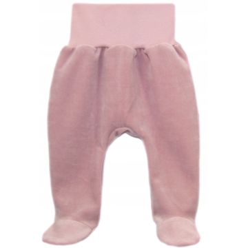 Beebi veluur püksid  "Powder pink" 