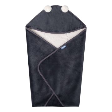 Pliušinis vokelis autokėdutei 75×75 cm | Sensillo pilkas