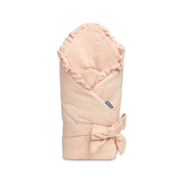 Musliinist ümbriktekk  beebidele "Natural" pink
