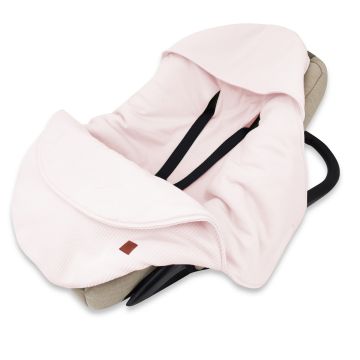 Pledas - vokelis automobilinei kėdutei "Blush teddy beige" 90x90 cm 