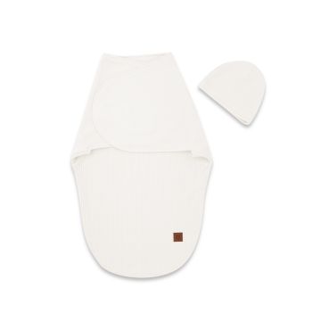 Beebi mähkimiskott "Leo" interlock soft ecru
