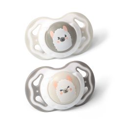 BabyOno čiulptukas silikoninis, simetrinis, 6-18 m, rudas-pilkas, 1225/02