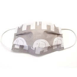 MamoTato vaikiška kaukė su kišene filtrui, gumytės, pilkas - drambliukas