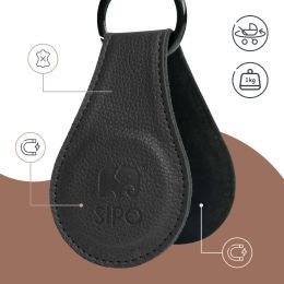 SIPO laikikliai vežimėliui magnetiniai  2vnt juodi SCA-16