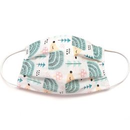 MamoTato vaikiška kaukė su kišene filtrui, gumytės, žali ežiukai