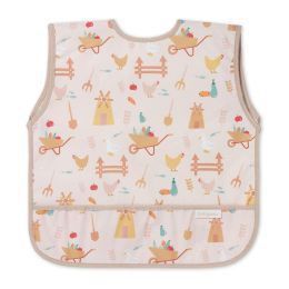 Babyono prijuostė neperšlampama su kišene nuo 6 mėn ūkininkas oranžinis 1641/02