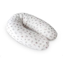 CebaBaby maitinimo pagalvė dżersej multi balta gėlės W-880-000-829