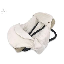 Pledas - vokelis automobilinei kėdutei "Blush teddy beige" 90x90 cm 