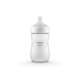 Lutipudel AVENT Natural Responsive koos lutiga 1m+ 260ml  white