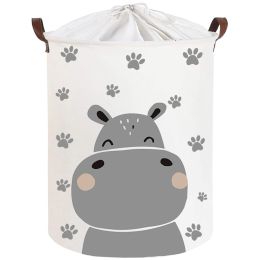 SIPO krepšys žaislams hipopotamas 35x35x45cm SBT43
