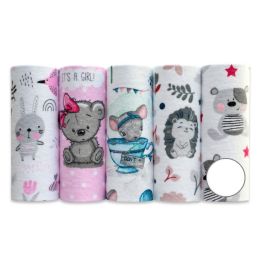 Flanellist lapid komplektid 5tk "Girl" 