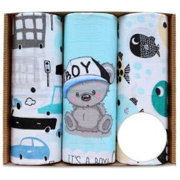 Puuvillaste mähkmete komplekt, 3 tükki, "Boy" 