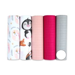 Puuvillaste marli lapid komplekt, 5 tükki, "Bright"