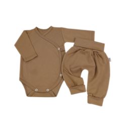 Drabužėliai kūdikiui "Galaxy beige" 2 dalių I Drabužių komplektukas kūdikiui