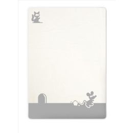 Pledas kūdikiui"Mouse" 100x75cm pilkas