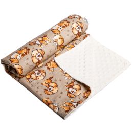 Pledas kūdikiui "Puppy" 100x75cm smėlio spalvos