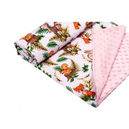 Beebitekk 100x75cm "Forest family" roosa