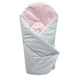 Ankras vokelis 80/80 rombai pilka rožinis